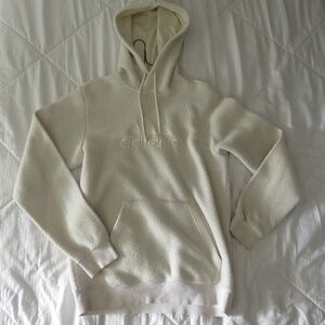 Men's Cream Adidas Sweater - Size Medium